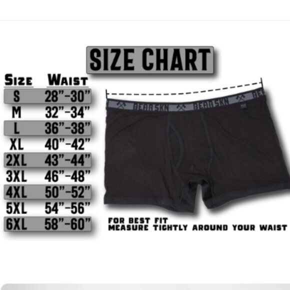 Bear Skn Bamboo Boxer Briefs – 6XL – Olive with Black Trim – Big & Tall - Picture 11 of 11